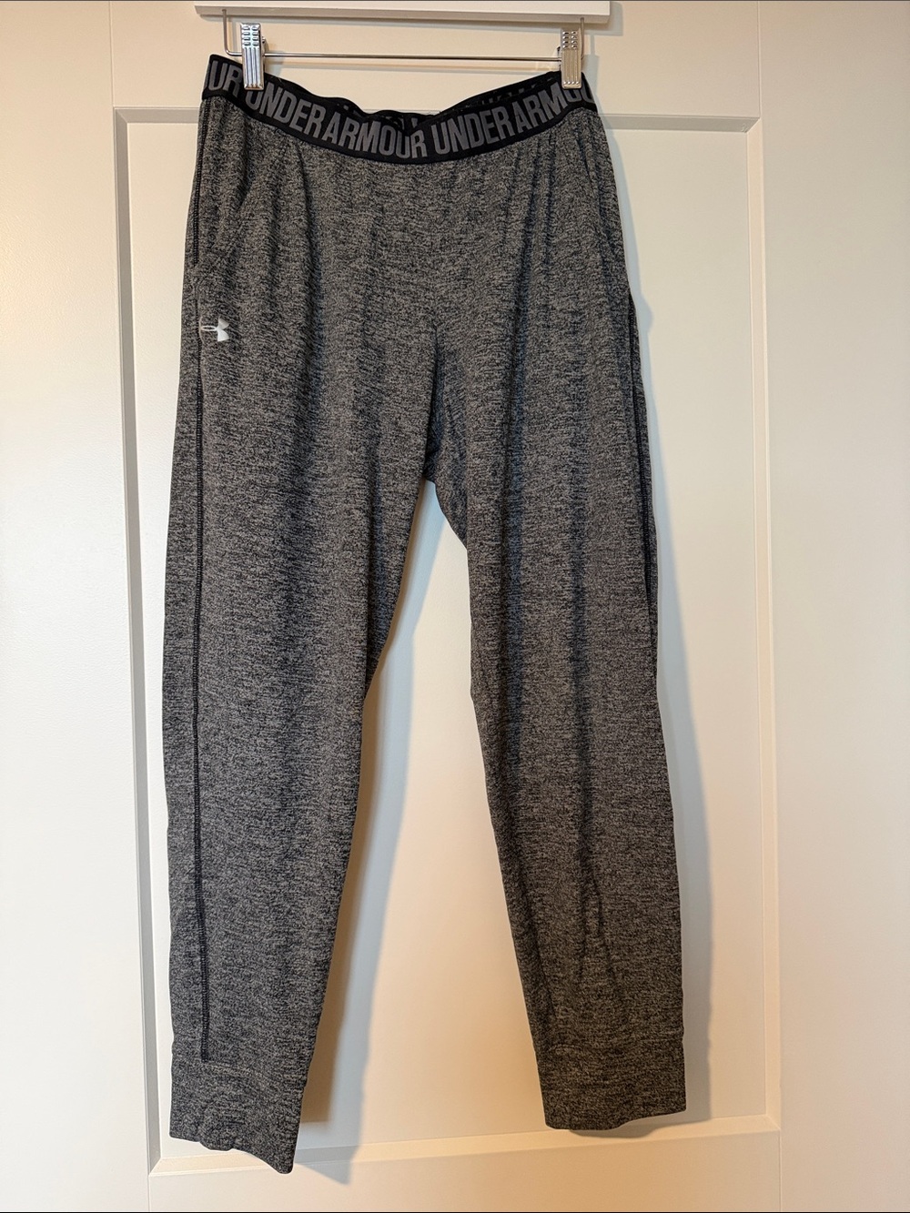 Under Armour Gray Marled Joggers with Branded Waistband